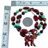 Authentic Sterling Silver Multicolor Bead Horse Necklace RX114919